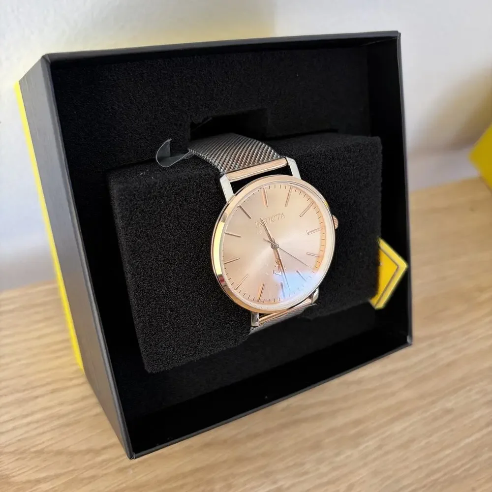 Invicta Lady 38 mm Stainless Steel Rose Gold +‎ Steel Rose Gold Dial Pc21 Quartz